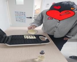 바삭바삭 와플 만들기 사진